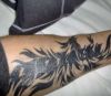 tribal phoenix pic tattoo design